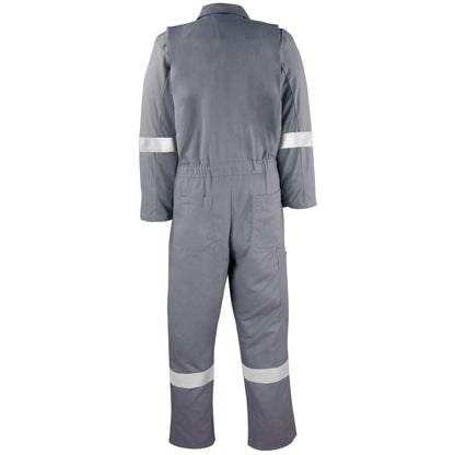 Big Bill  Flame Resistant High Visibility  Industrial Coverall with Reflective Material 7 oz - Gray -TX1308US7 - Basics Clothing Store
