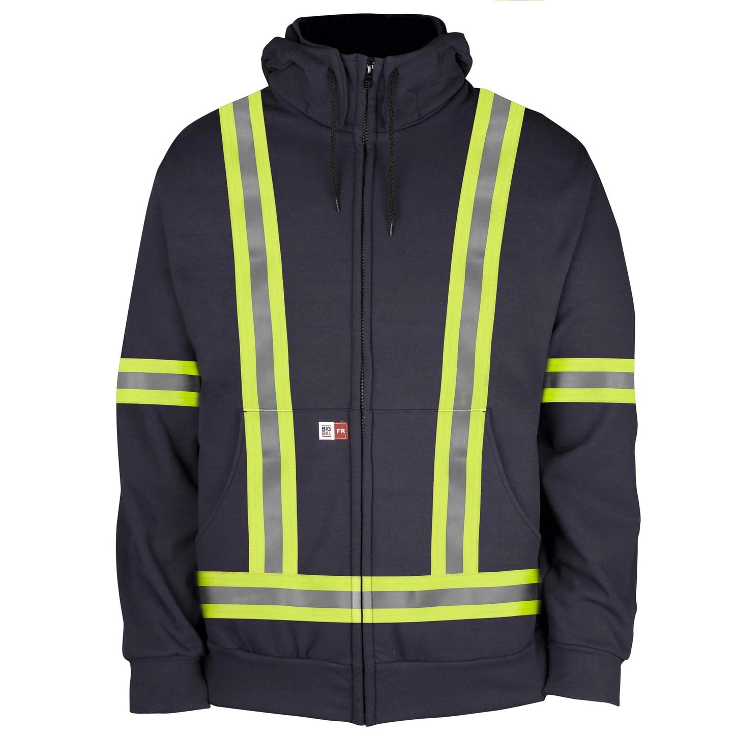 Big Bill Wind Resistant Flame Resistant Sweatshirt -VT27WP12 -Navy