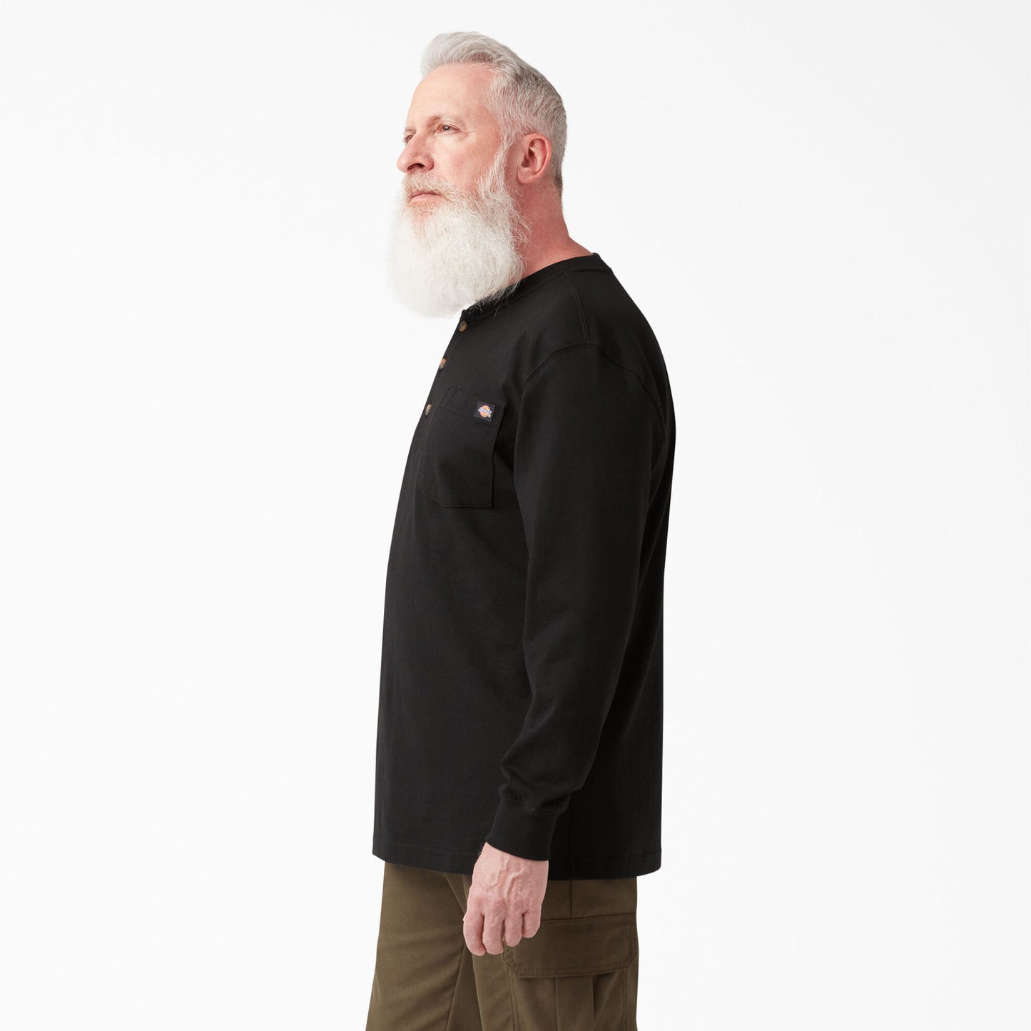 Dickies Heavyweight Long Sleeve Henley T-Shirt