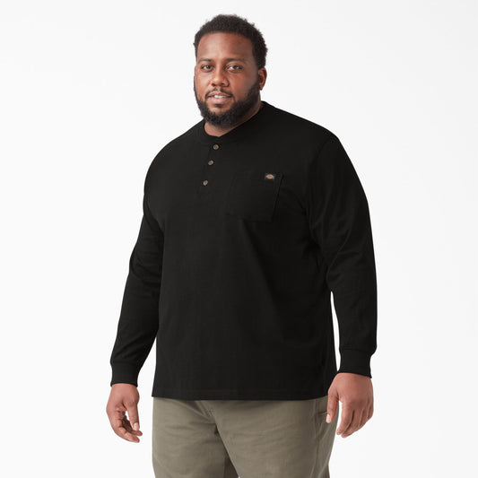 Dickies Heavyweight Long Sleeve Henley T-Shirt - Big and Tall