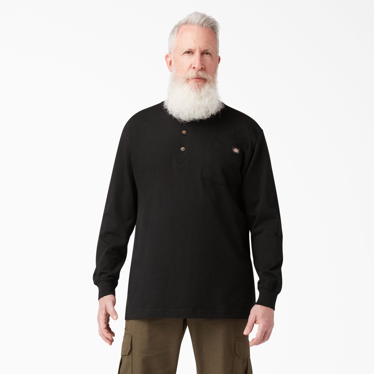 Dickies Heavyweight Long Sleeve Henley T-Shirt