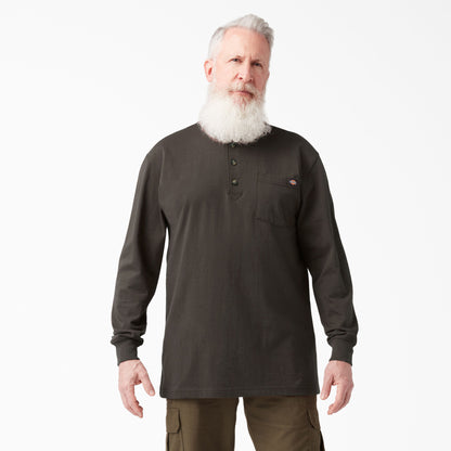 Dickies Heavyweight Long Sleeve Henley T-Shirt