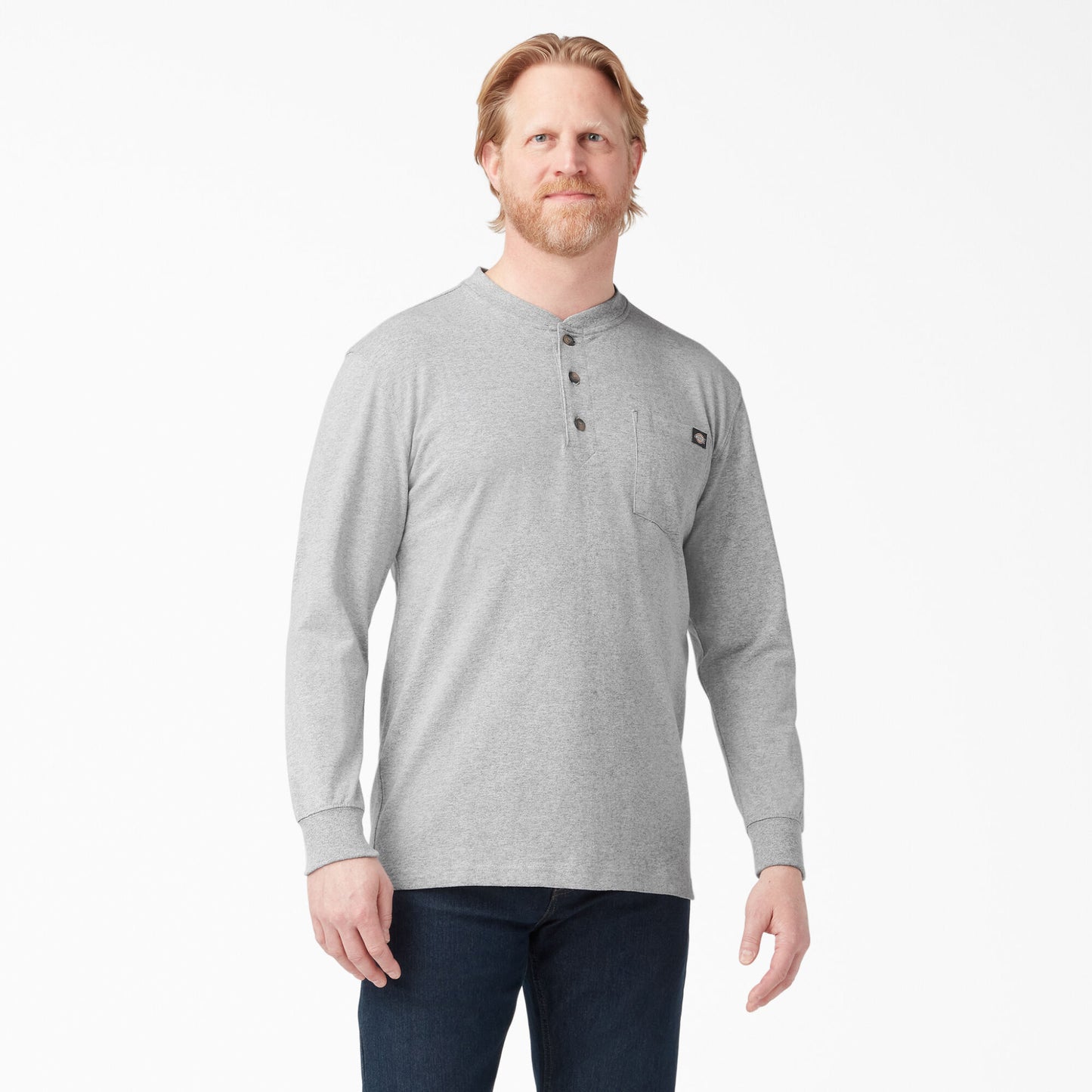 Dickies Heavyweight Long Sleeve Henley T-Shirt