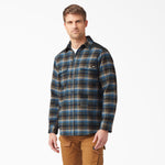 Dickies Long Sleeve Flannel Shirt - Southern Fall Plaid