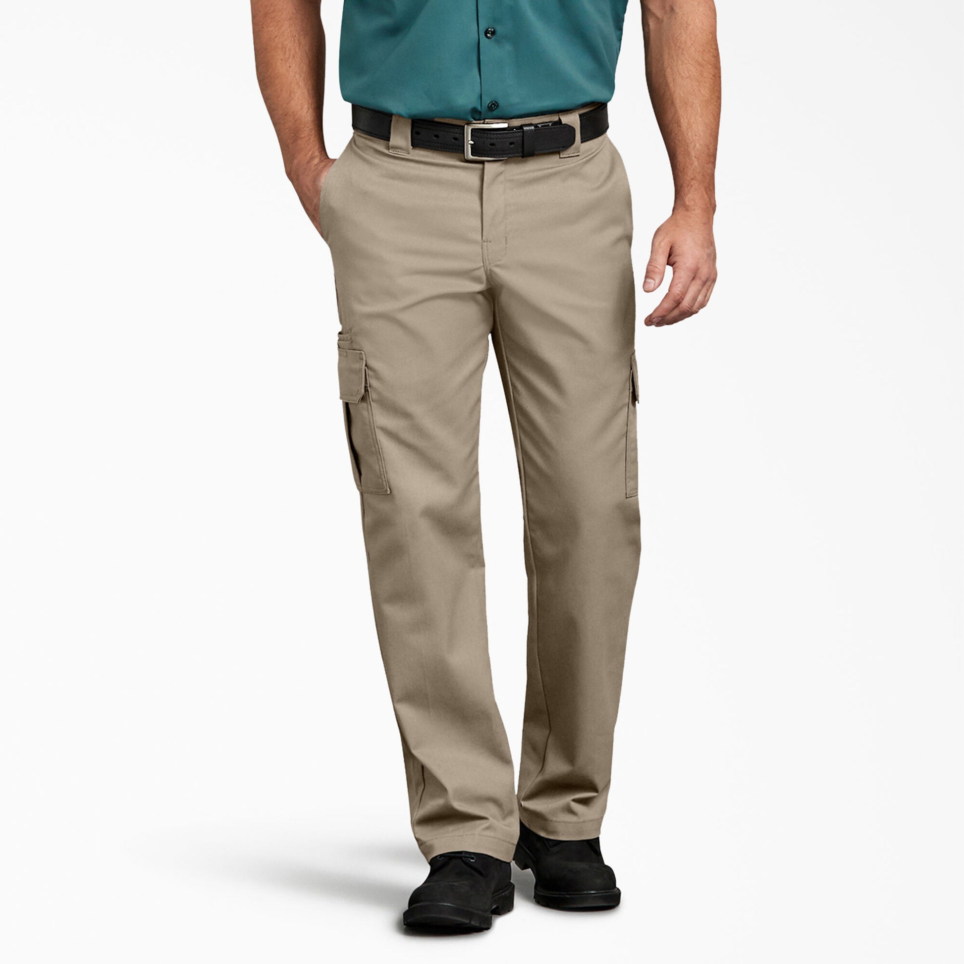Dickies FLEX Regular Fit Cargo Pants - Desert Sand - DWP595 Basics Clothing Store Dickies FLEX Regular Fit Cargo Pants - Desert Sand - DWP595 Basics Clothing Store