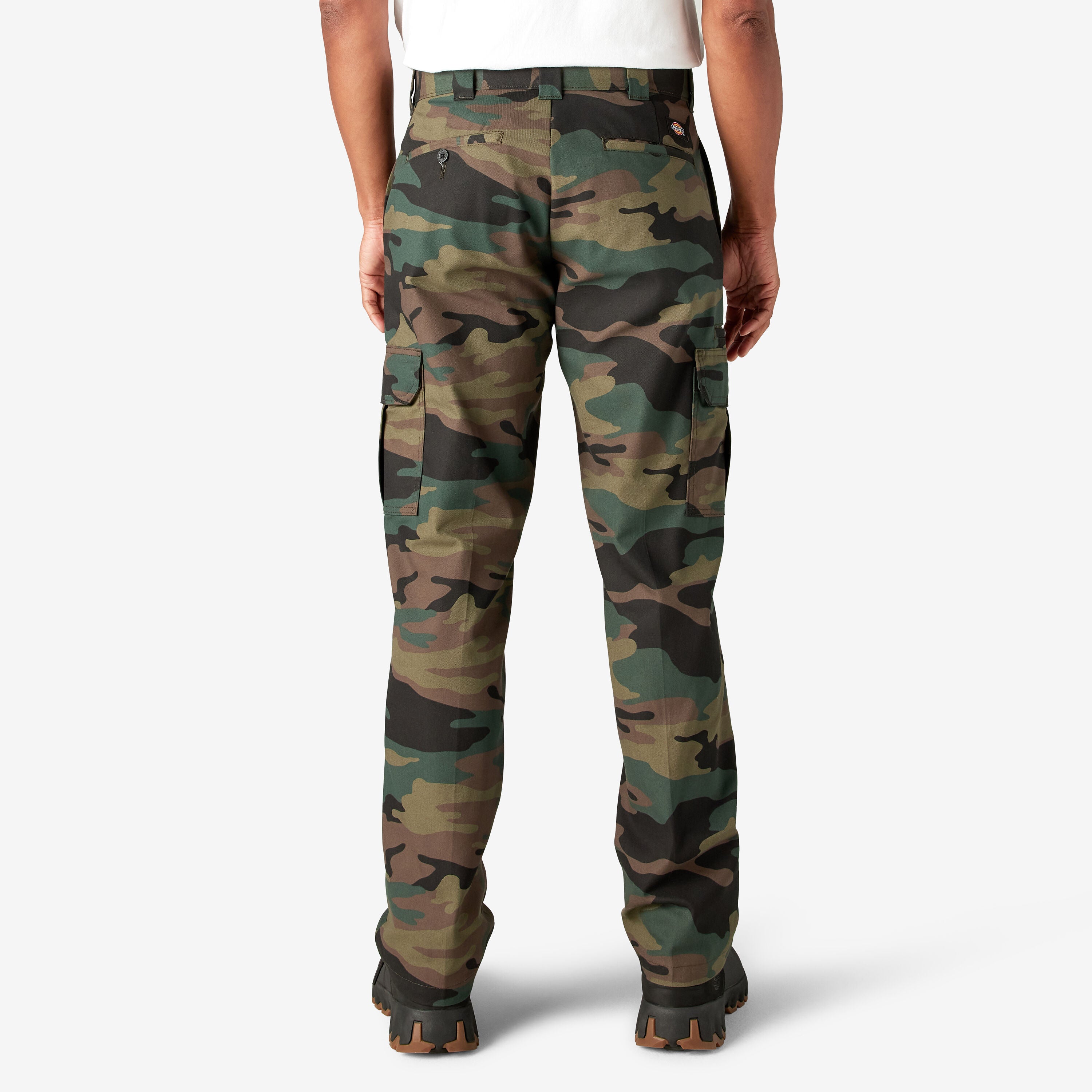 Dickies FLEX Regular Fit Cargo Pants - Hunter Green Camo-DWP595
