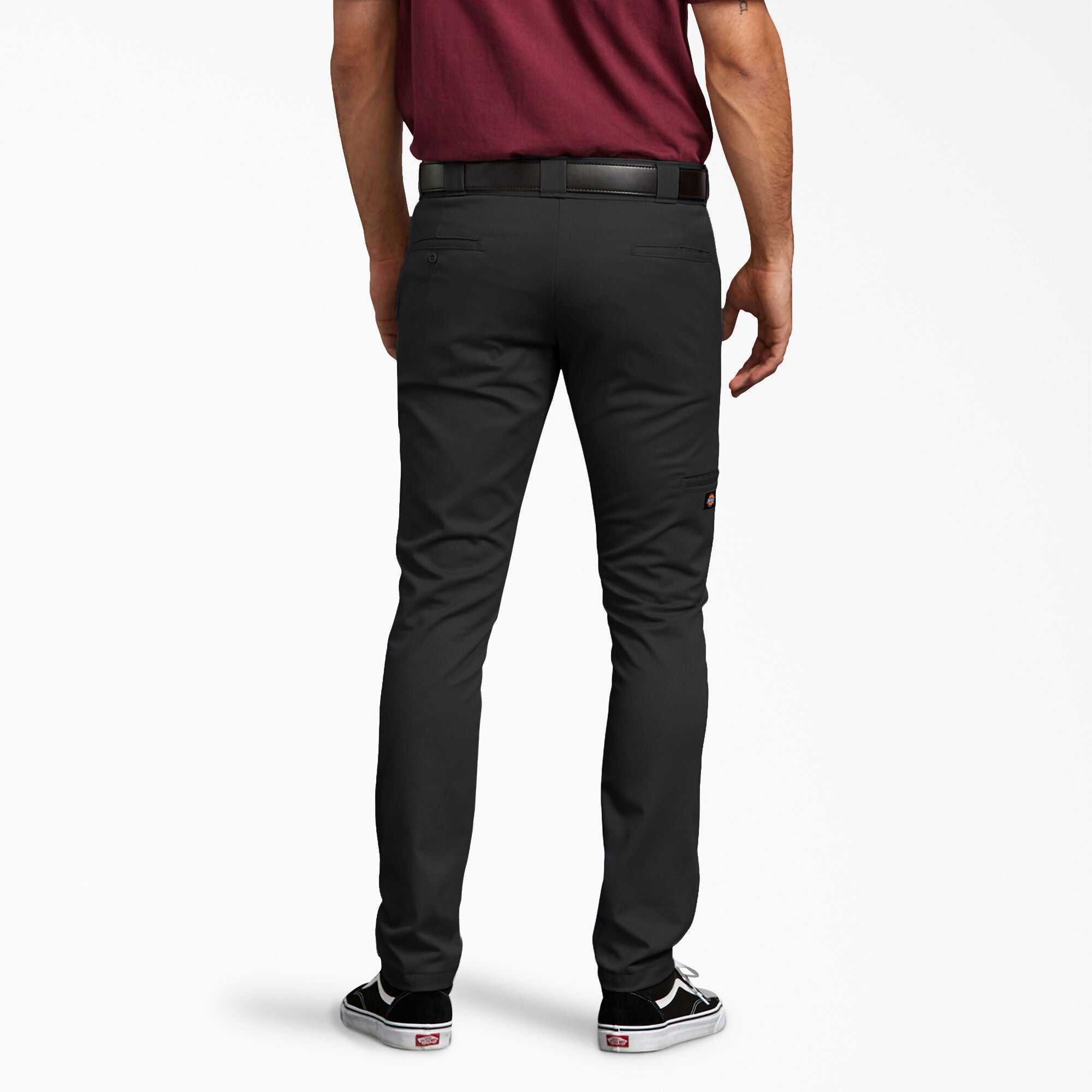 Dickies Skinny Fit Double Knee Work Pants - Black DWP811 – Basics