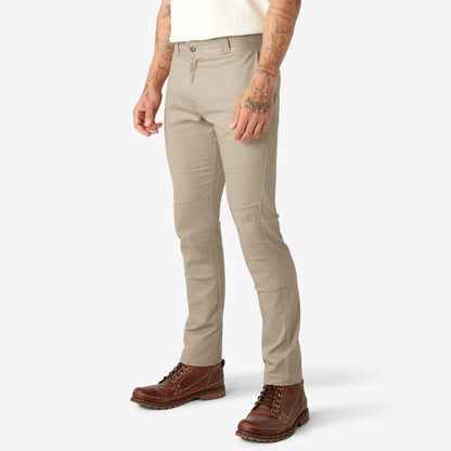 Dickies Skinny Fit Double Knee Work Pants - Desert Sand