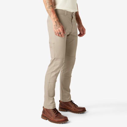 Dickies Skinny Fit Double Knee Work Pants - Desert Sand