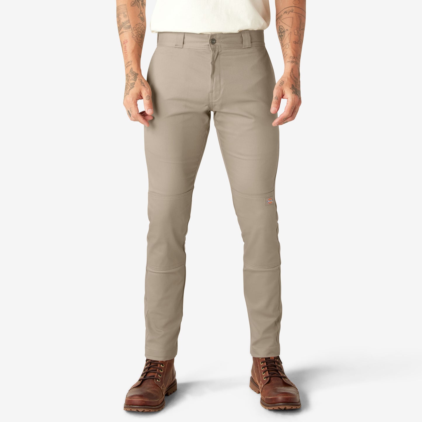 Dickies Skinny Fit Double Knee Work Pants - Desert Sand