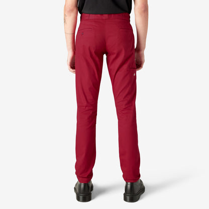 Dickies Skinny Fit Double Knee Work Pants - English Red