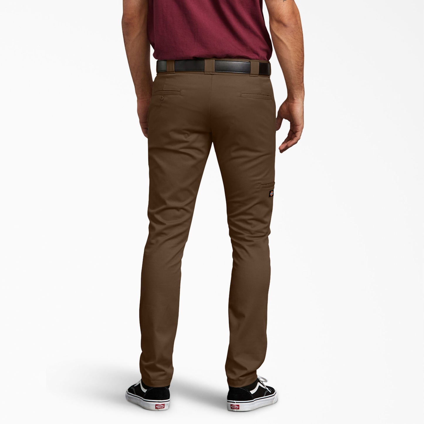 Dickies Skinny Fit Double Knee Work Pants - Timber Brown