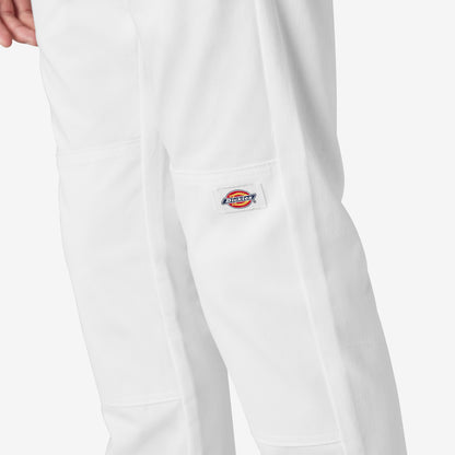 Dickies Skinny Fit Double Knee Work Pants - White