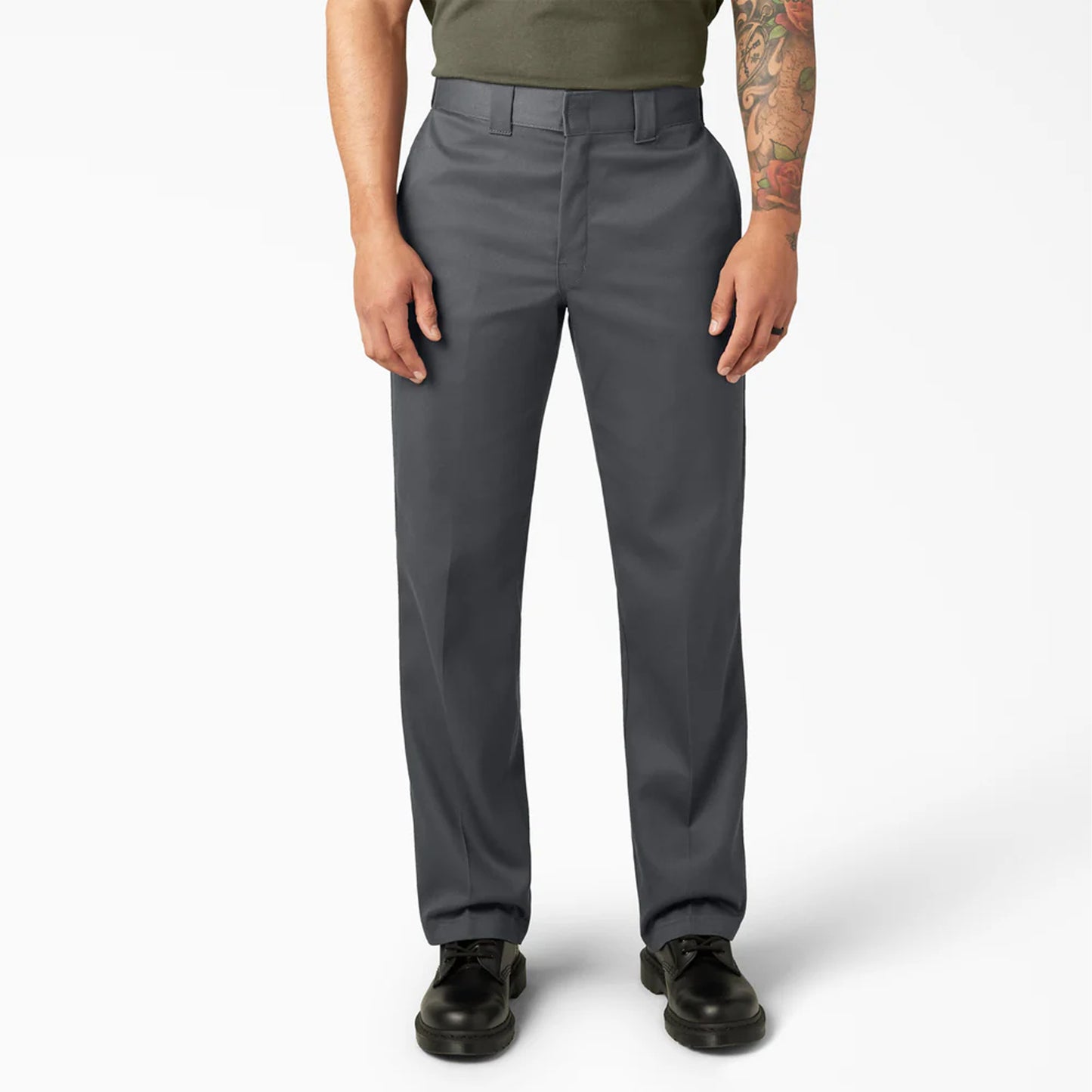 Dickies Relaxed Fit Work Pants, Charcoal, 44 x 32, Clearance