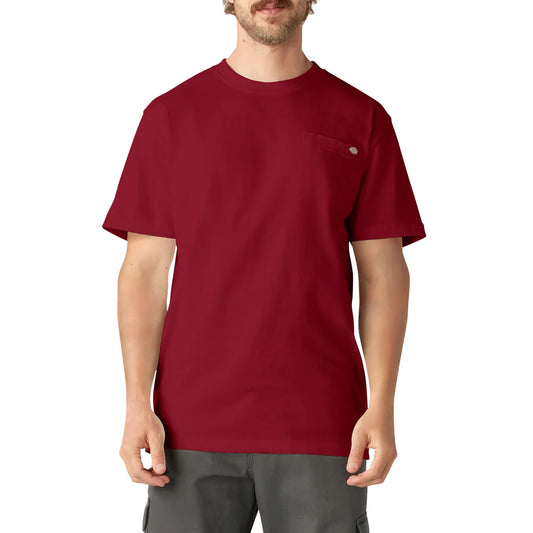 Dickies Heavyweight Short Sleeve Pocket T-Shirt-WS450-  English Red