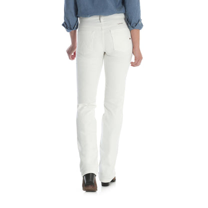 Wrangler® Women's Ultimate Riding Jean Q-Baby Mid-Rise Bootcut - White
