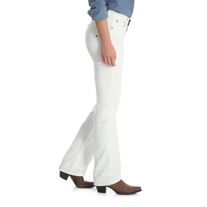 Wrangler® Women's Ultimate Riding Jean Q-Baby Mid-Rise Bootcut - White