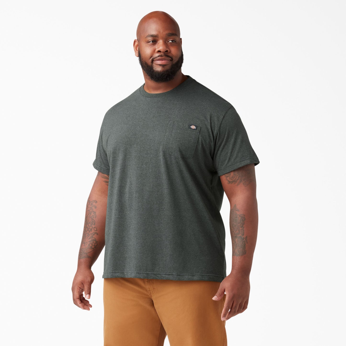 Dickies Heavyweight Heathered Short Sleeve Pocket T-Shirt - Big and Tall