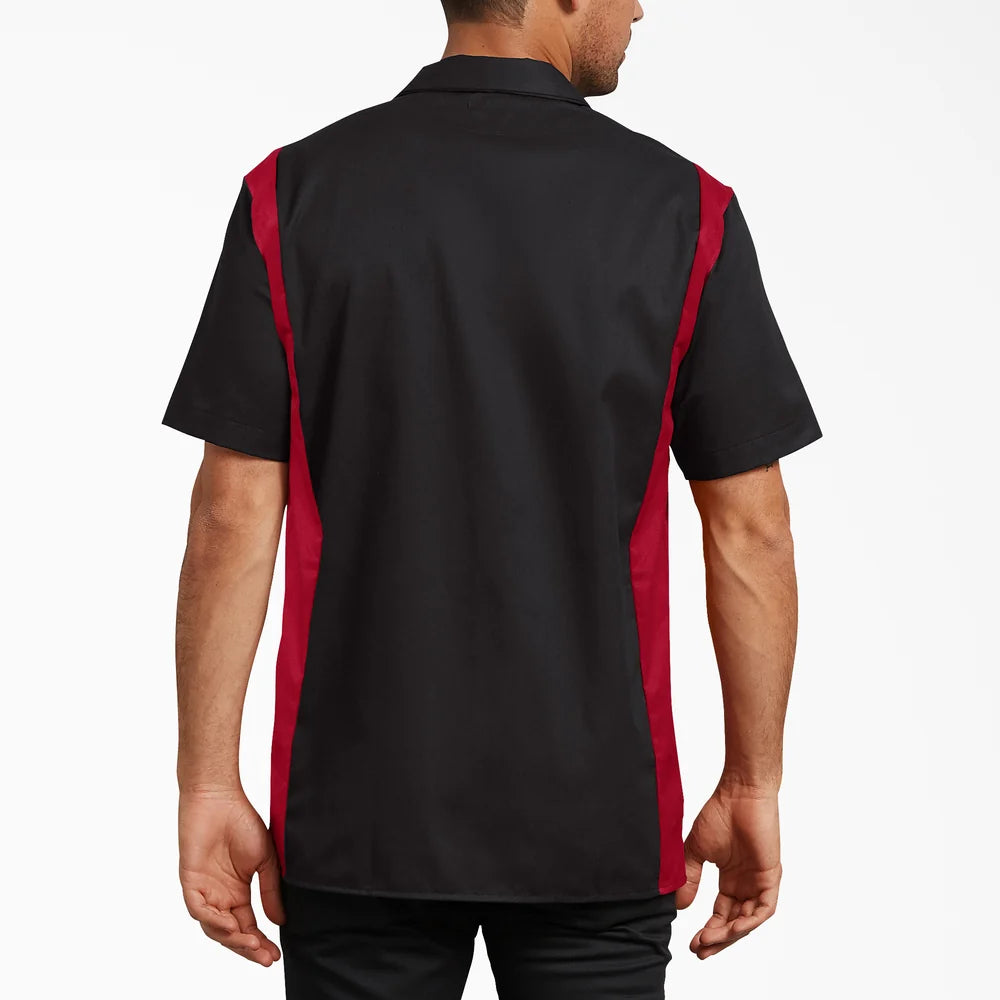 Dickies Two-Tone Short Sleeve Work Shirt- Black/English Red -DWS508 (Copy)