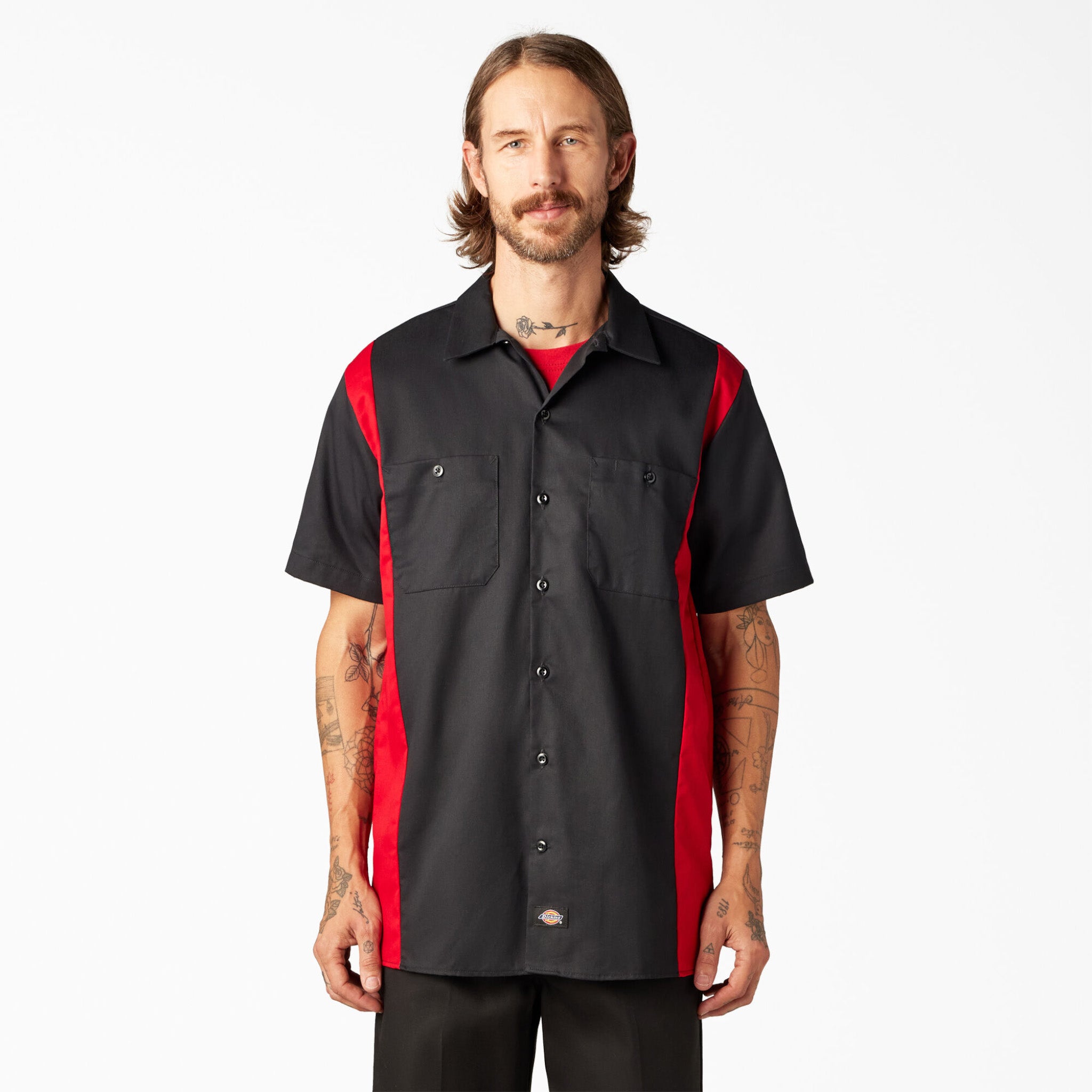 Dickies two tone polo shirt hotsell