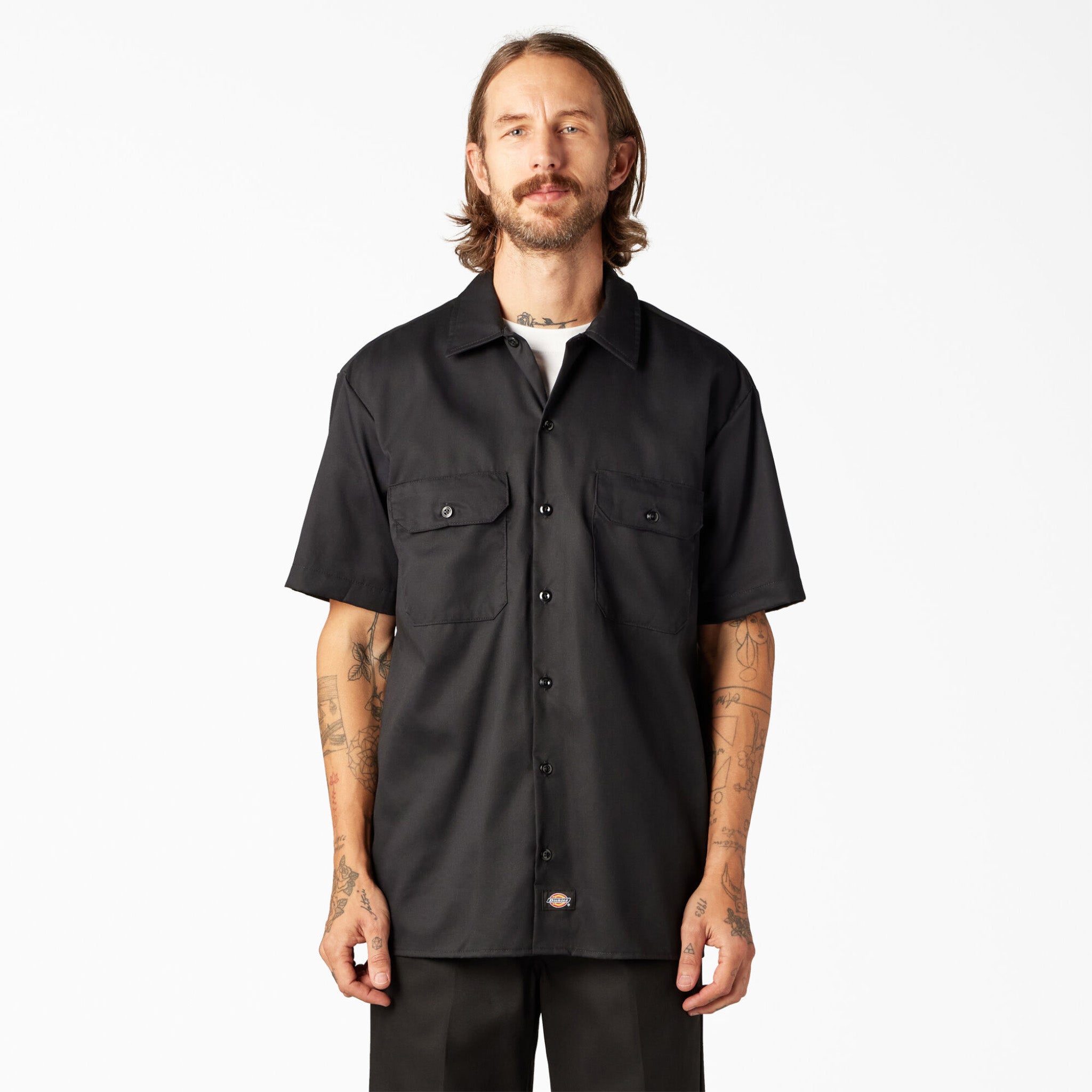 Dickies FLEX Relaxed Fit Short Sleeve Work Shirt -A875G – Basics