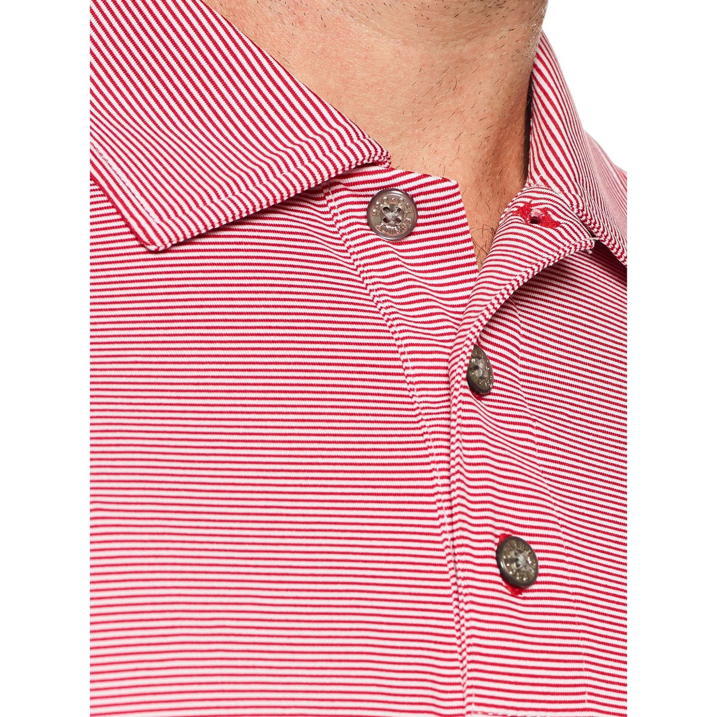 Pro Celebrity Men's Windsor Mini-Feeder Stripe Polo Shirt