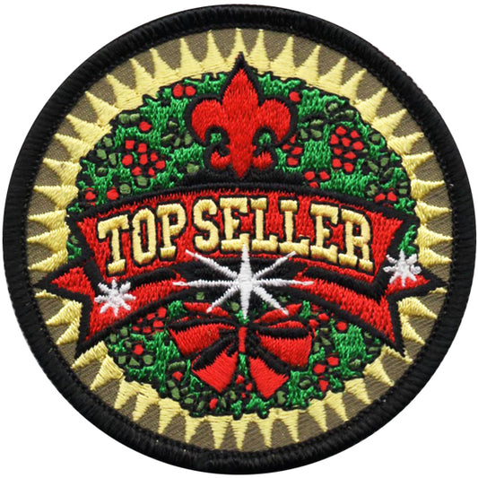 Top Seller (Wreath) Scouting America Patch - 0091