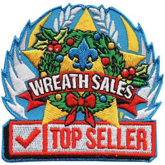 Wreath Sales Top Seller Scouting America Patch - 0108