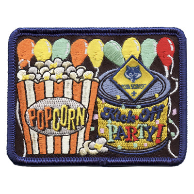 Popcorn Kick Off Party Patch