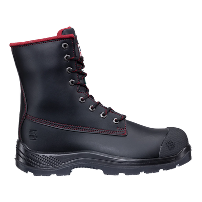 Big Bill Big Red Microfiber Work Boots 8"-Black- BB4002