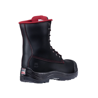 Big Bill Big Red Microfiber Work Boots 8"-Black- BB4002