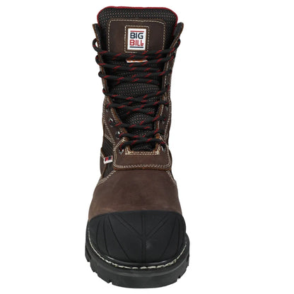 Big Bill BIG BOSS 8" Steel Toe Work Boots-Brown-BB4014