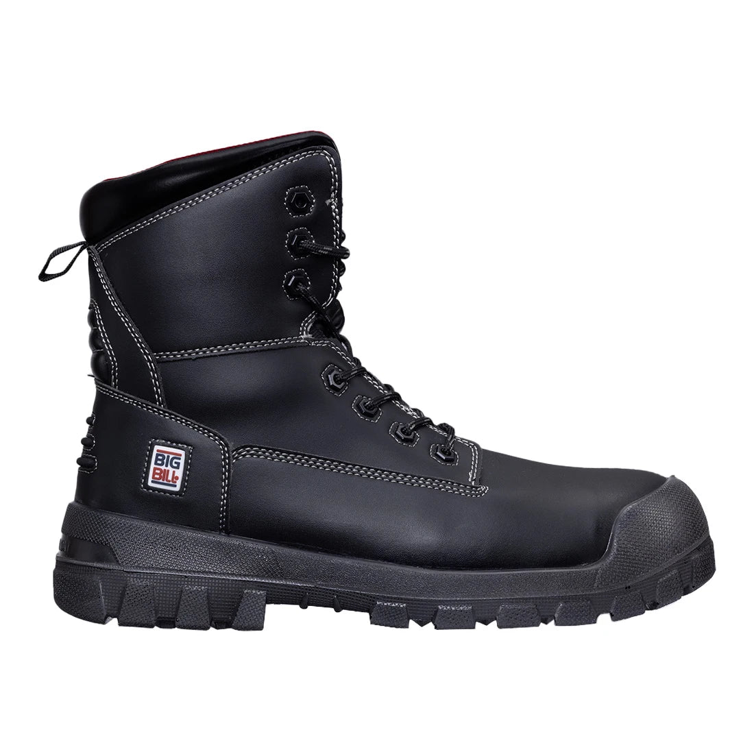 Big Bill Big Tuff M 4 Seasons Metal Free Work Boots 8''-Black-BB5002