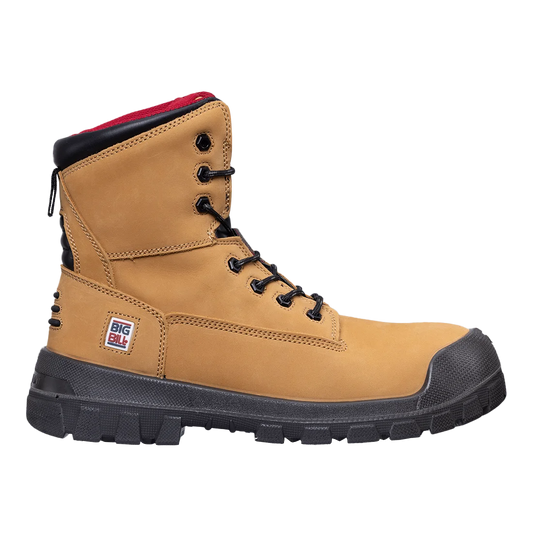 Big Bill Big Tuff M 4 Seasons Metal Free Work Boots 8''-NUBUCK-BB5004