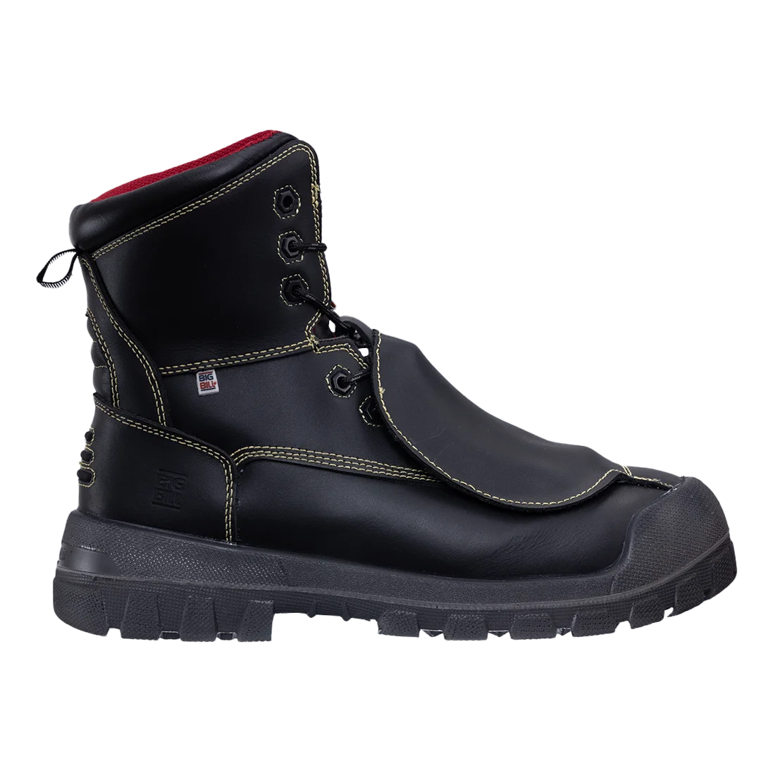 Big Bill Big Bone 4 Seasons Metal Free & Metatarsal Work Boots 8"-Black- BB5200