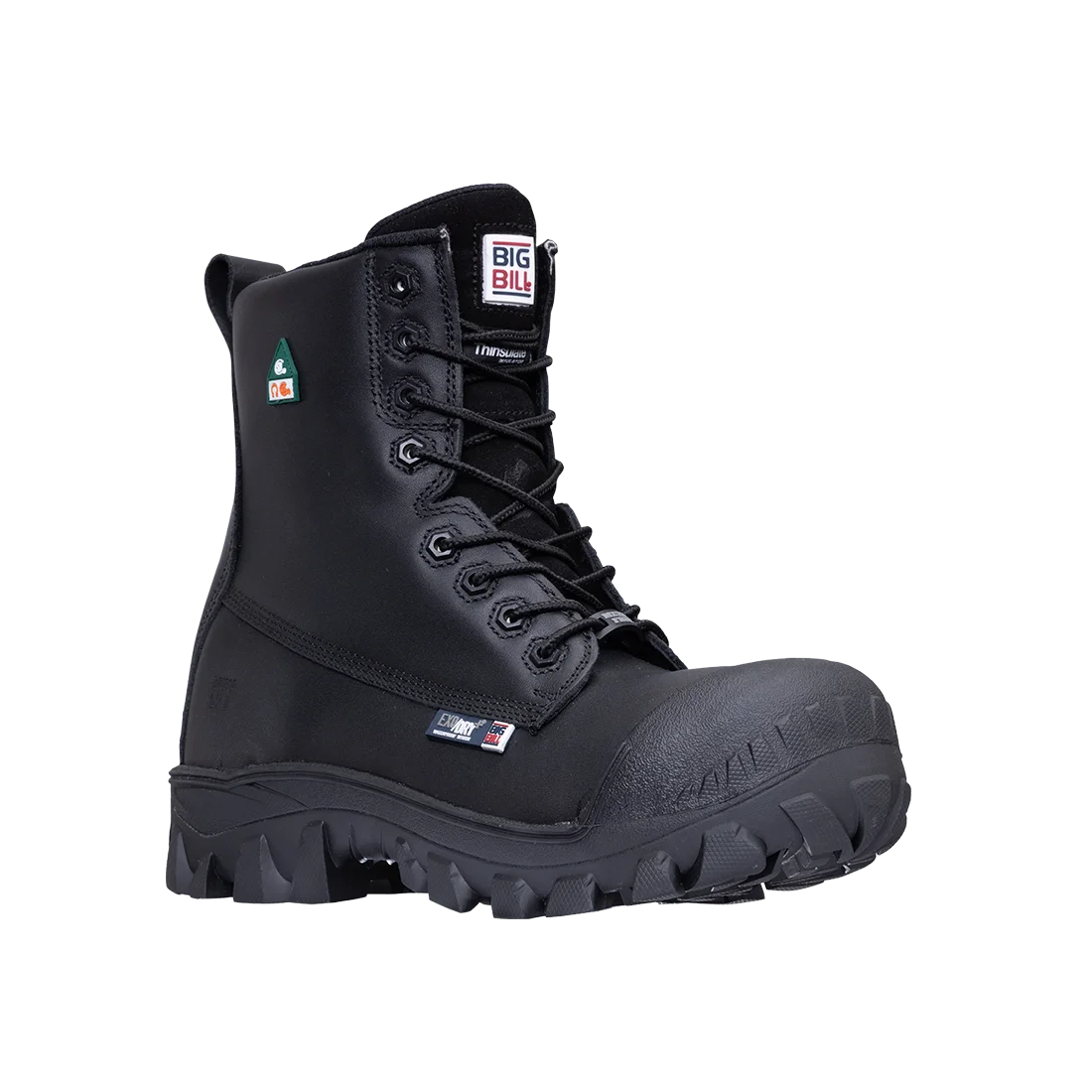 Big Bill Traction 4X4 Waterproof 8" Metal Free Work Boots