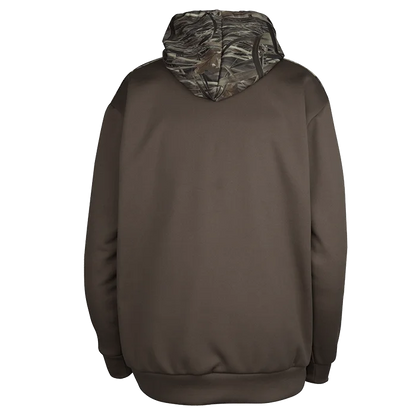 Big Bill Fleece Hoodie with Camo Pocket-Brown