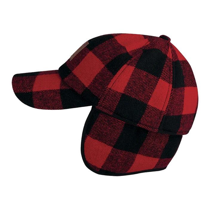 Big Bill Plaid Wool Hat-Red