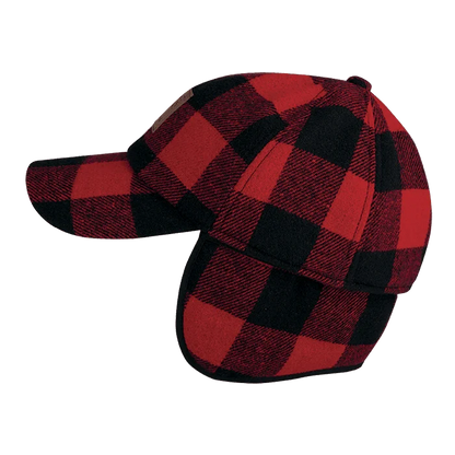 Big Bill Plaid Wool Hat-Red