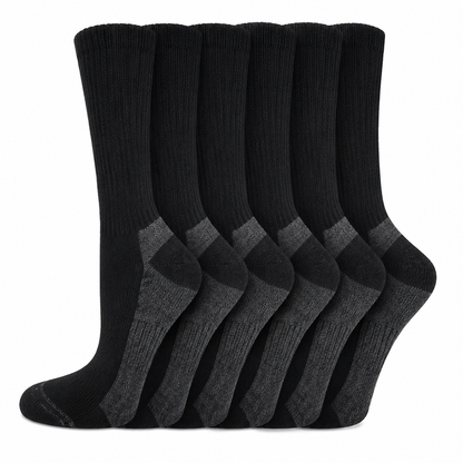 Dickies Women's 6 Packs Dri-Tech Moisture Control Crew Socks, Sizes 6-9 - ( I61002 ) - Basics Clothing Store
