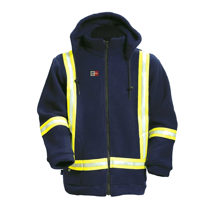 Big Bill FR Fleece Jacket with Reflective Material-BK460PTF