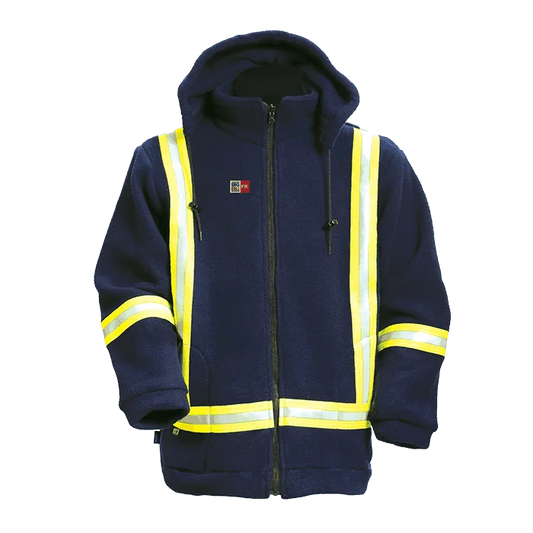 Big Bill FR Fleece Jacket with Reflective Material-BK460PTF