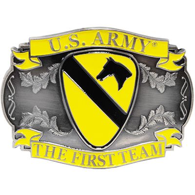 BUCKLE-ARMY,001ST CAV. - b0107