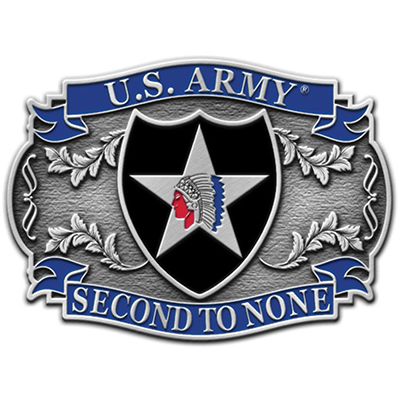 BUCKLE-ARMY,002ND DIV. - b0113