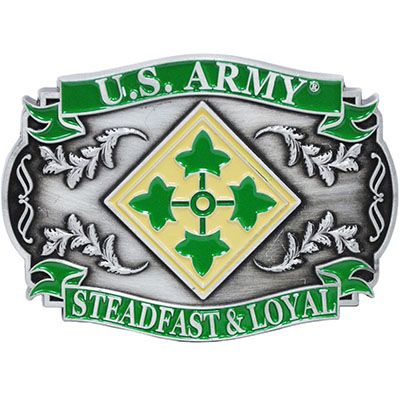 BUCKLE-ARMY,004TH DIV. - b0176