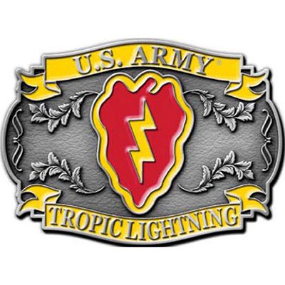 BUCKLE-ARMY,025TH DIV. - B0179