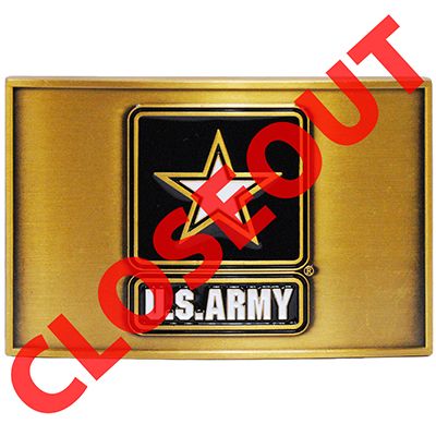 BUCKLE-ARMY LOGO - b0102