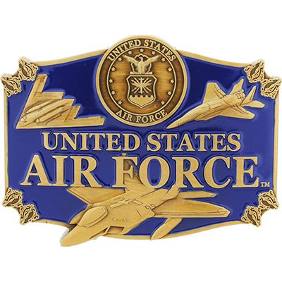 Eagle Emblems Buckle-USAF Action