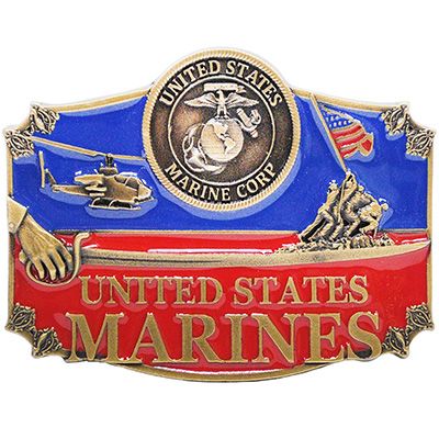 BUCKLE-USMC,ACTION B0125