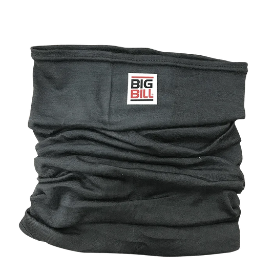 Big Bill Muck Neck in Merino Wool- BUFF-Black